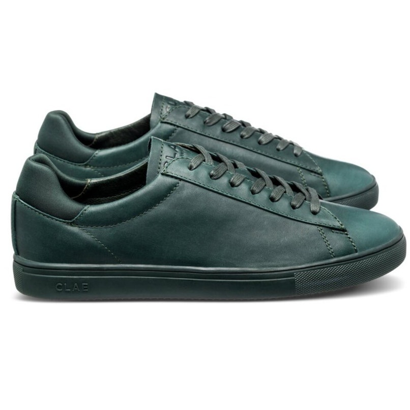 New Clae Men’s Bradley Tonal Sneakers In Rare Cactus Green On Green Size 8